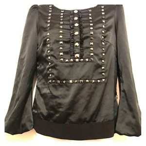 THEME TOP SIZE SM WITH CRYSTAL EMBROIDERED FRONT